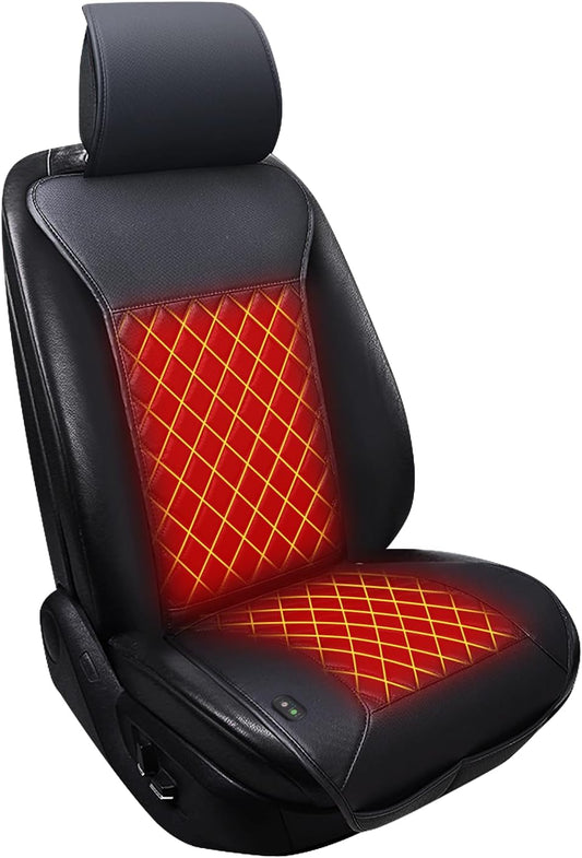 Seat Cushion, Comfortable Seat Cover with Full Back Support, Universal Seat Cushion for Front Seat in Winter