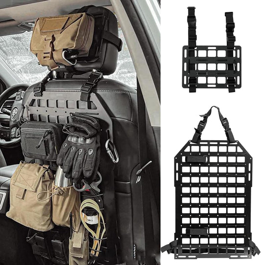 Rigid  Panels for Vehicles +  Headrest Panel Universal Tactical  Seat Back Panel Organizer Modular Storage & Display for Tactical Gears Accessories