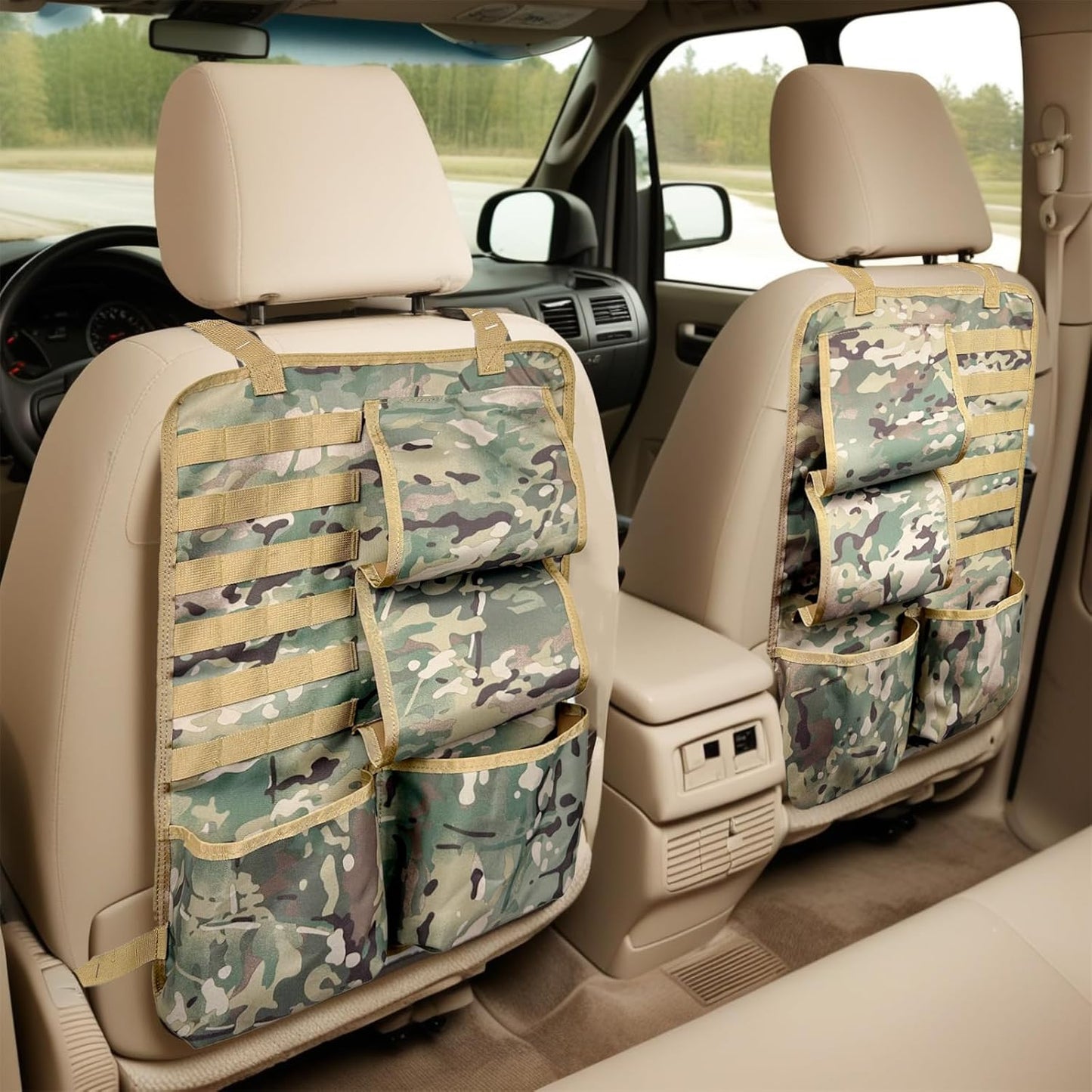 Truck Gun Racks  Seat Back Organizer for Vehicle Pickup SUV Car Gun Holder & Tactical Gears Hunting Rifle Storage